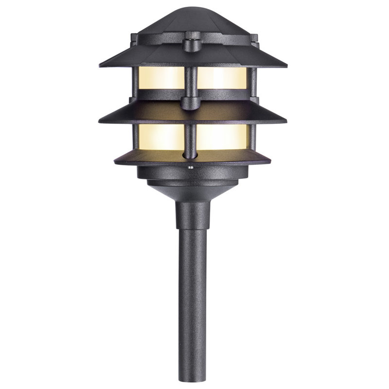 Sterno Home Tiered Lantern Aluminum Low Voltage Hardwired LED Pathway